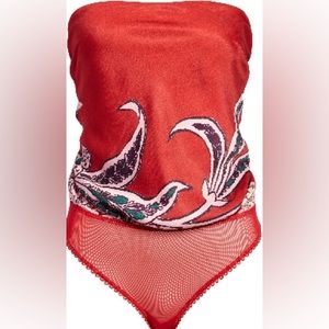 Free People Spellbound Strapless Bodysuit